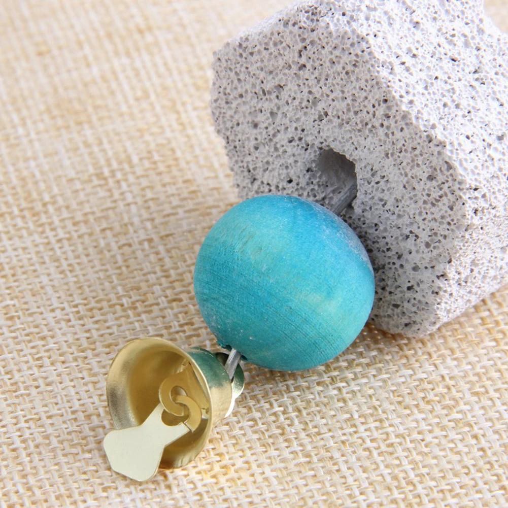 Birds Parrot Parakeet Grinding Mineral Bell Stone Molar Cage Decor Hanging Chewing Toy Molar Parrot Grinding Stone Pet Products