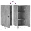 Sideboard Concrete Grey 34.5 x 34 x 90 cm Wood Based Panel