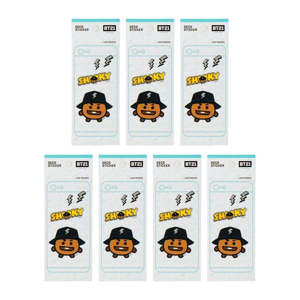 

Наклейка Line Friends BT21 Mobile Deco, часть 2, Suki, 7 шт.