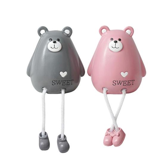 

Yousheng 1 пара полімерних фігурок тварин Декор на стіл. Статуї тварин з довгими ногами Мультяшні прикраси тварин із зображенням авокадо для балкона, вітальні, офісу