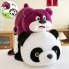 Creative Reversible Panda Plush Toy Soft Adorable Unicorn Pillow For Girls Birthday Gift