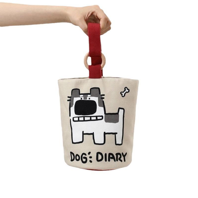 Office workers portable handbag canvas bucket bag cute bucket type handbag Bao Ma going out handbag