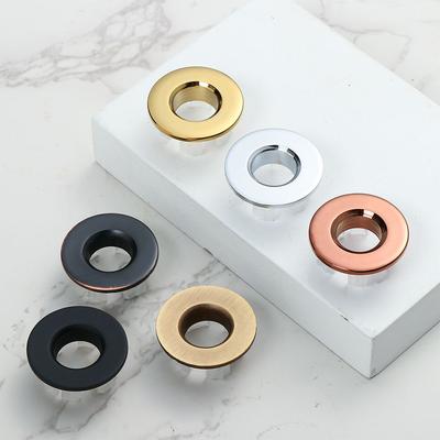 Tapón de desagüe para bañera y lavabo redondo útil, tapón de desagüe, cubiertas de rebosadero, tapa de agujero de fregadero, inserto de lavabo, anillo de ajuste de repuesto, tapa