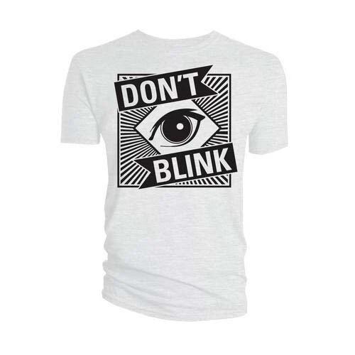 Doctor Who Weeping Angels/Don t Blink White T-Shirt 4XL