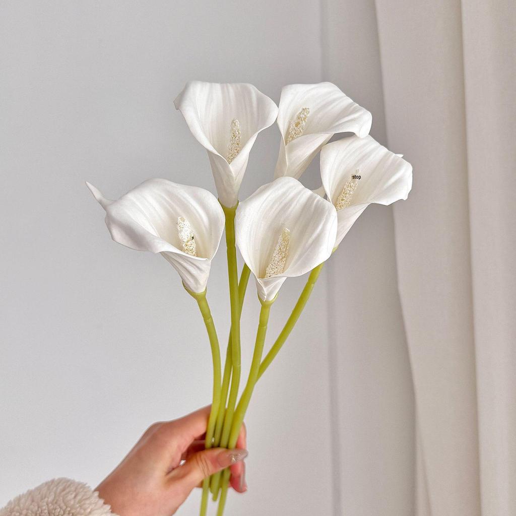 Realistic EVA Calla Lily Artificial Flower Arrangement for Home & Wedding Decor
