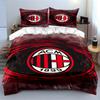 ACM 1899 Set Biancheria da Letto Rosso Nero Set Copripiumino Copripiumino Federe Decorazioni per la Casa (1 * Copripiumino 2 * Federe, senza piumino)