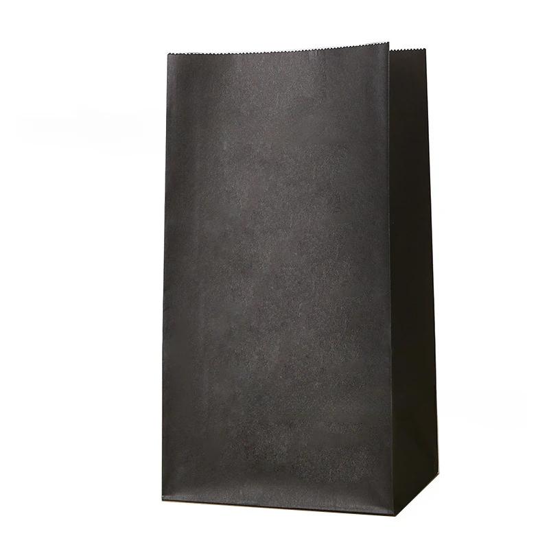 

12/24/36PCS Kraft Paper Gift Bag Stickers for Parties Weddings Birthdays Gifts Snacks Candies Flat Mouth Packaging Paper Bags 12PCS чорний