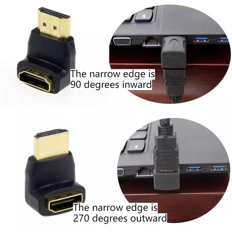 HDMI Adapter Right-angle/elbow 90-degree and 270-degree Female-to-female and Male-to-male High-definition Adapters