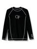 Ocean Pacific Men's Long Sleeve Rash Guard, 513480, Black