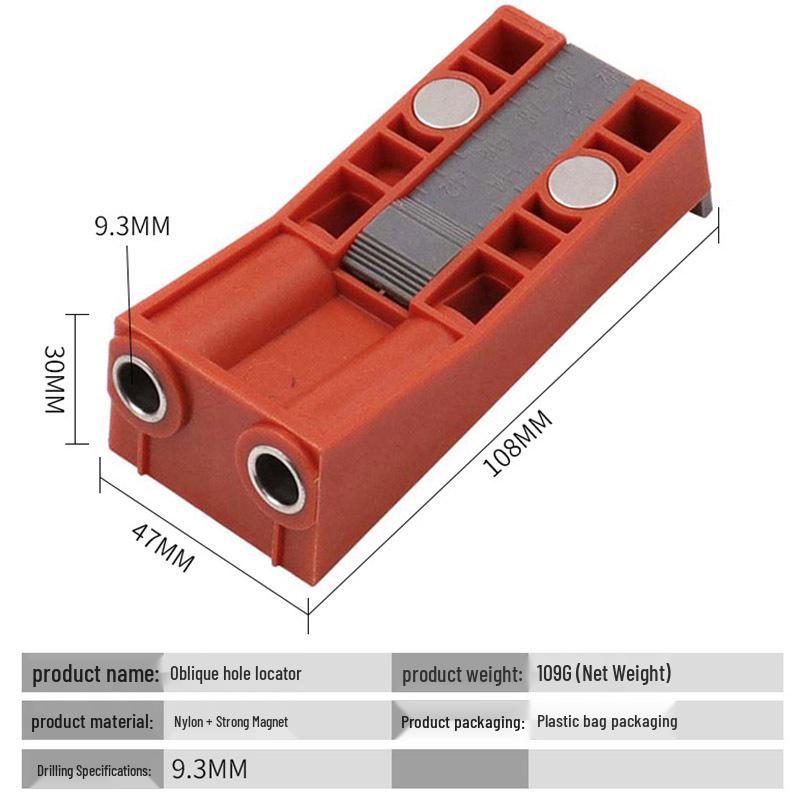 Woodworking Angled Hole Punch Drilling Locator