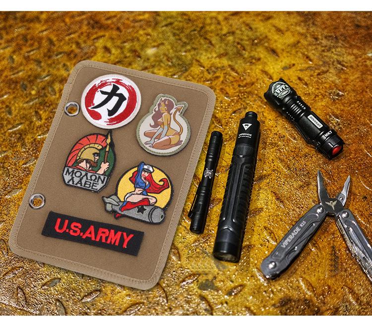 Velcro Tactical Patch Display Board - Military Fan Armband and Storage Organizer