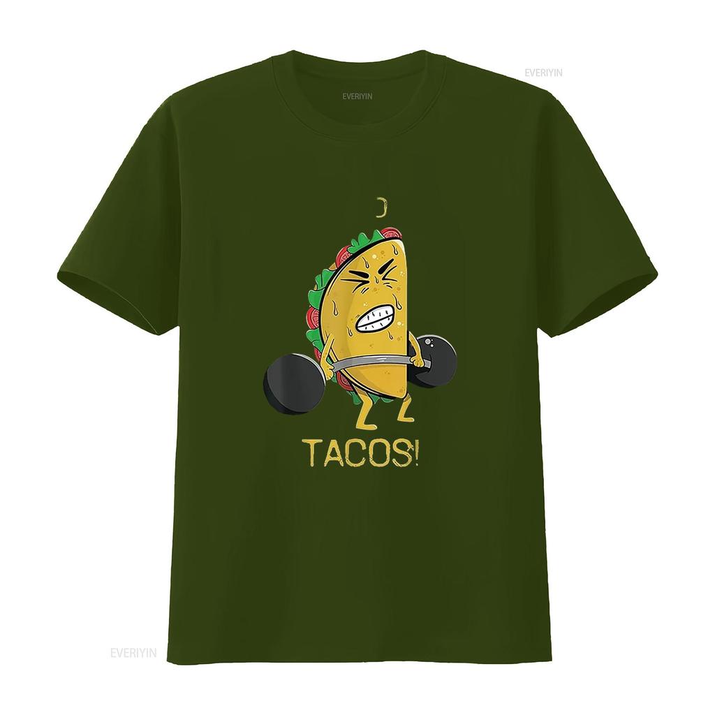 I Do It For The Tacos Weight Lifting Taco Cinco Unique Women S  T Shirt with Eye Catching  Vintage Washed Casual Soft Stylish