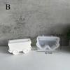 1 Pcs Handmade Creative Diy Locomotive Train Box Candle Holder Silicone Mold Insert Candle Holder Gypsum Drip Glue Molds