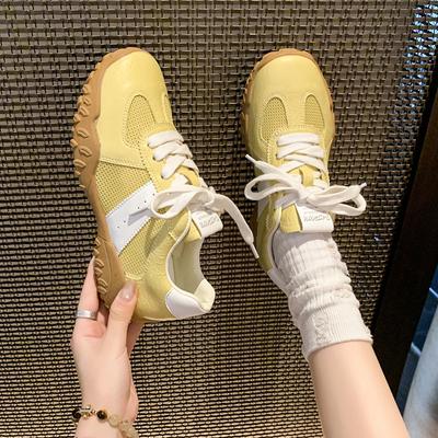 Kleine weiße Schuhe mit dicker Sohle Damen 2025 Sommer neu leichte und atmungsaktive lässige Sportschuhe mit weicher Sohle Laufschuhe Forrest Gump Damenschuhe