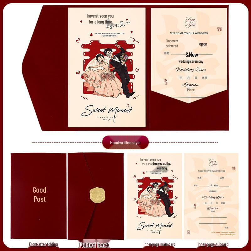 Полный набор свадебных пригласительных - Дизайн в новом стиле