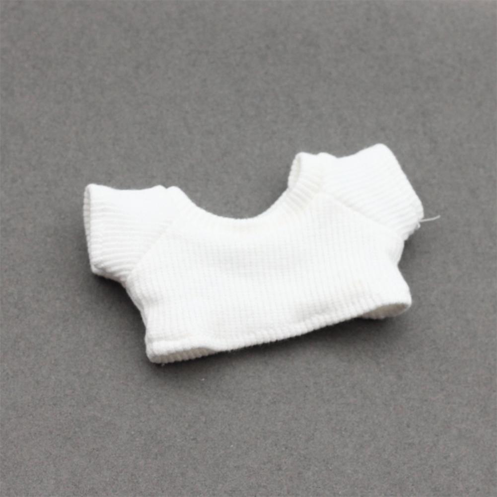 For 17cm Labubu Doll Fashion T-shirt Doll Clothes Color Match Dolls Accessories Cute Decoration Little Clothes