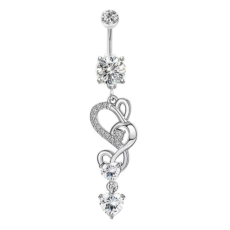 Fake Bauch Bauchring Ohne Piercing Nabel Bauchnabel Kristall Knorpel Clip-Ohrringe Körperschmuck Zubehör