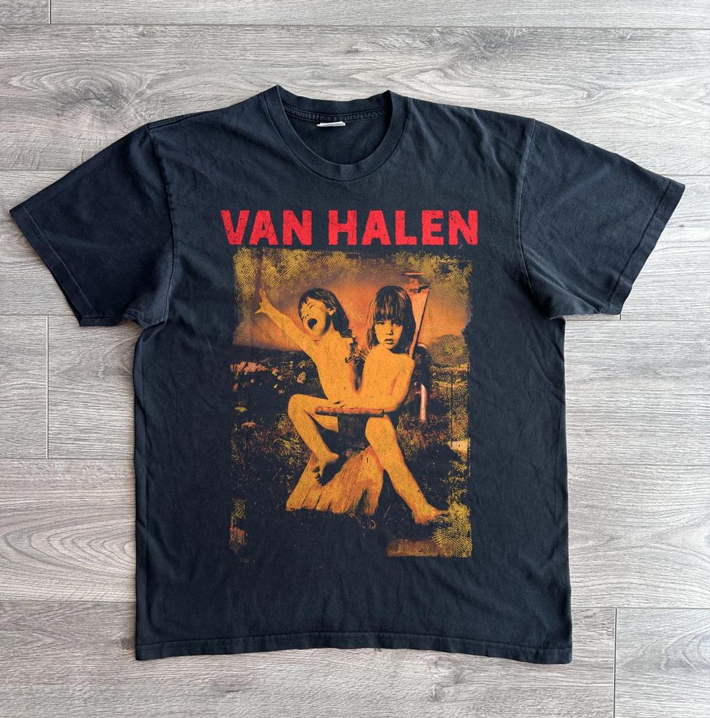 Vintage Van Halen Balance Album Rock Black Unisex T-shirt Size S-5XL