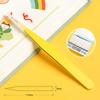 Stainless Steel Colorful Straight Curved Tweezers Pink Blue Purple DIY 1.0mm Eyelash Tweezers Nail Art Rhinestones Picking Tool