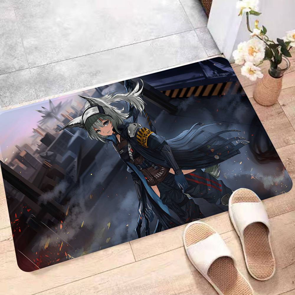 Video Game A-Arknights Room Mats Cheaper Anti-slip Modern Living Room Balcony Printed Household Carpets