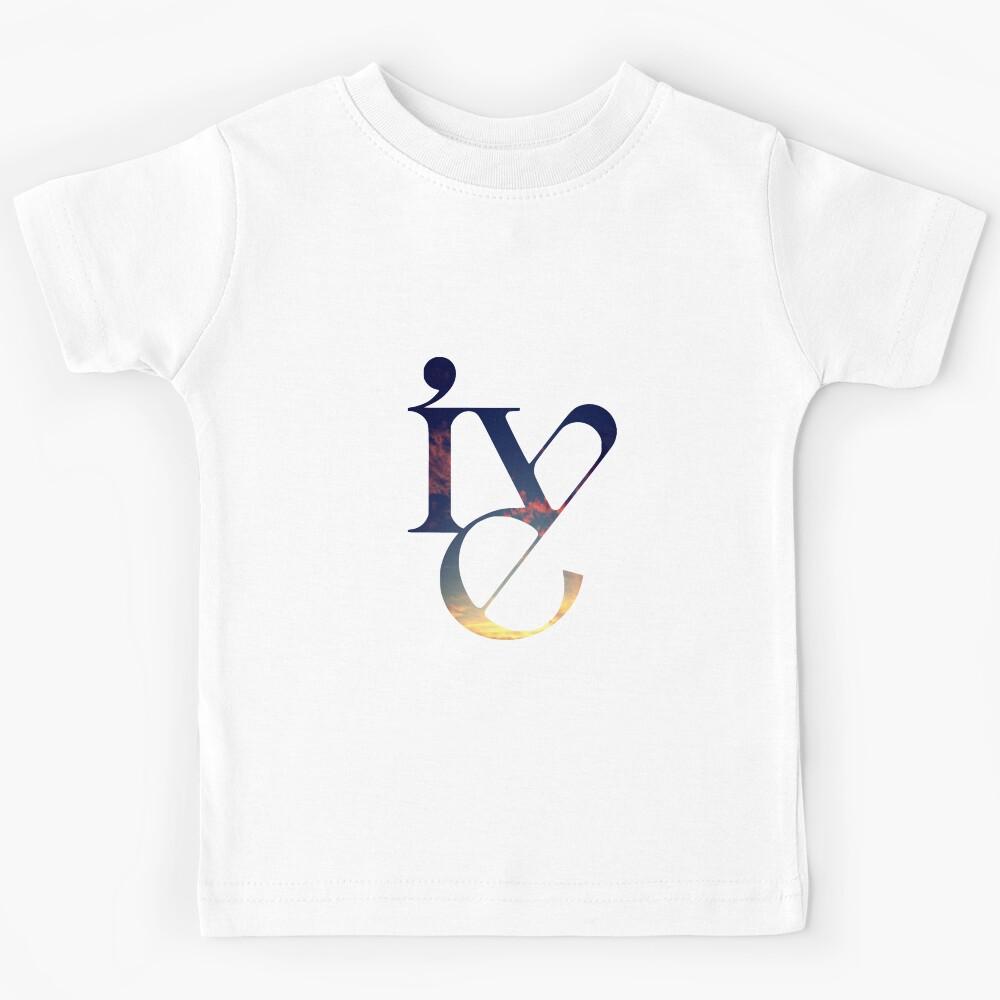 IVE logo: pinky blue sakura sky Kids T-Shirt 100