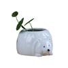 Neuer Desktop-Topf für Sukkulenten, Kreativer Daumen-Blumentopf für die Gartenarbeit, Keramik-Kleiner Blumentopf