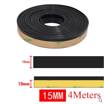 157'' X 0.6'' Rubber Car Side Door Window Glass Seal Rain Visor Strip Waterproof