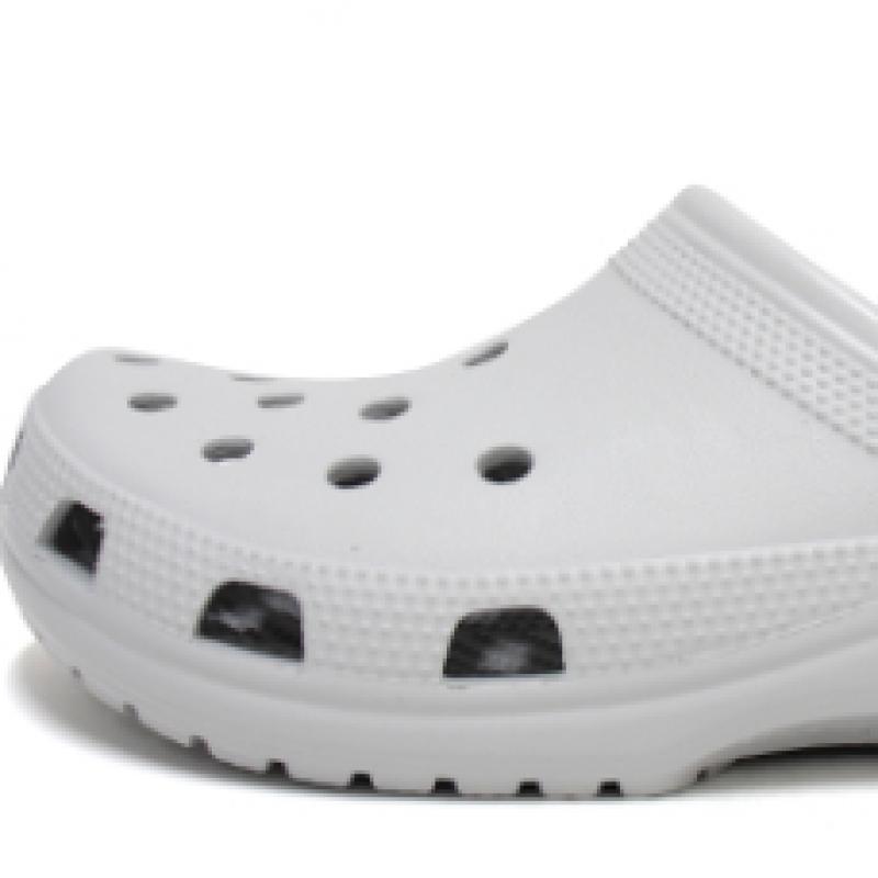Crocs Sandálias Clogs Públicas Clássicas Cinza Claro 10001 1ft