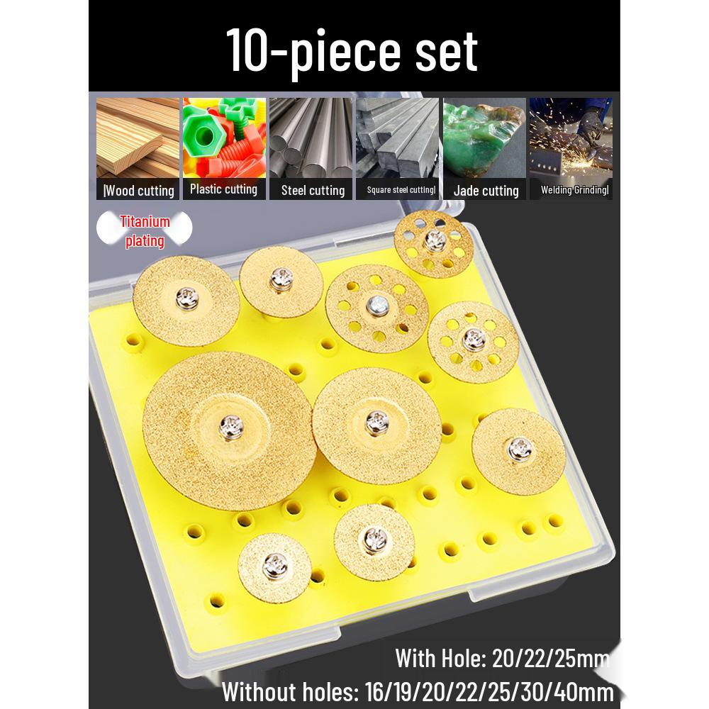 Titanium-Plated Diamond Cutting Disc for Tile, Glass, Ceramic, Jade, and Grout Removal Tools