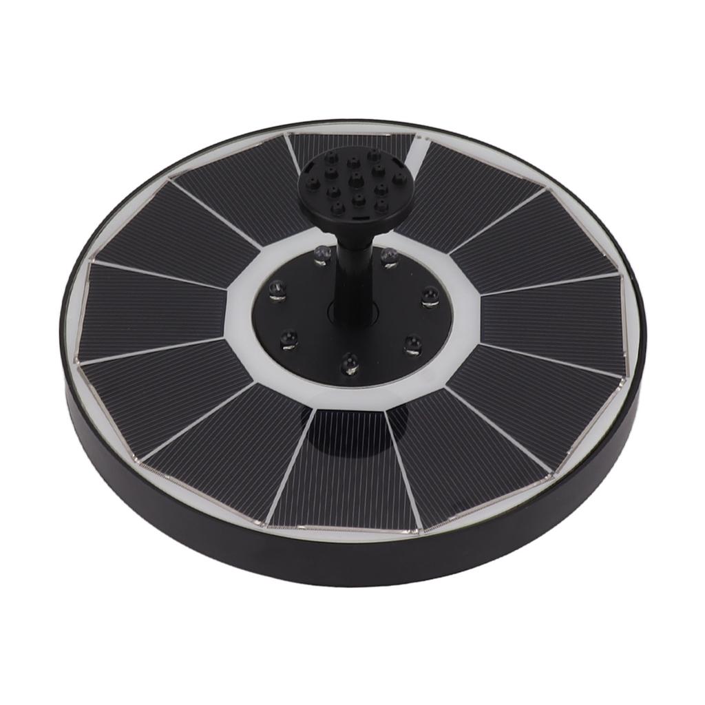 Solar Fountain Light with 8 Nozzles 3.5W 900mAh Colorful Powerful Solar Bird Bath Fountains for