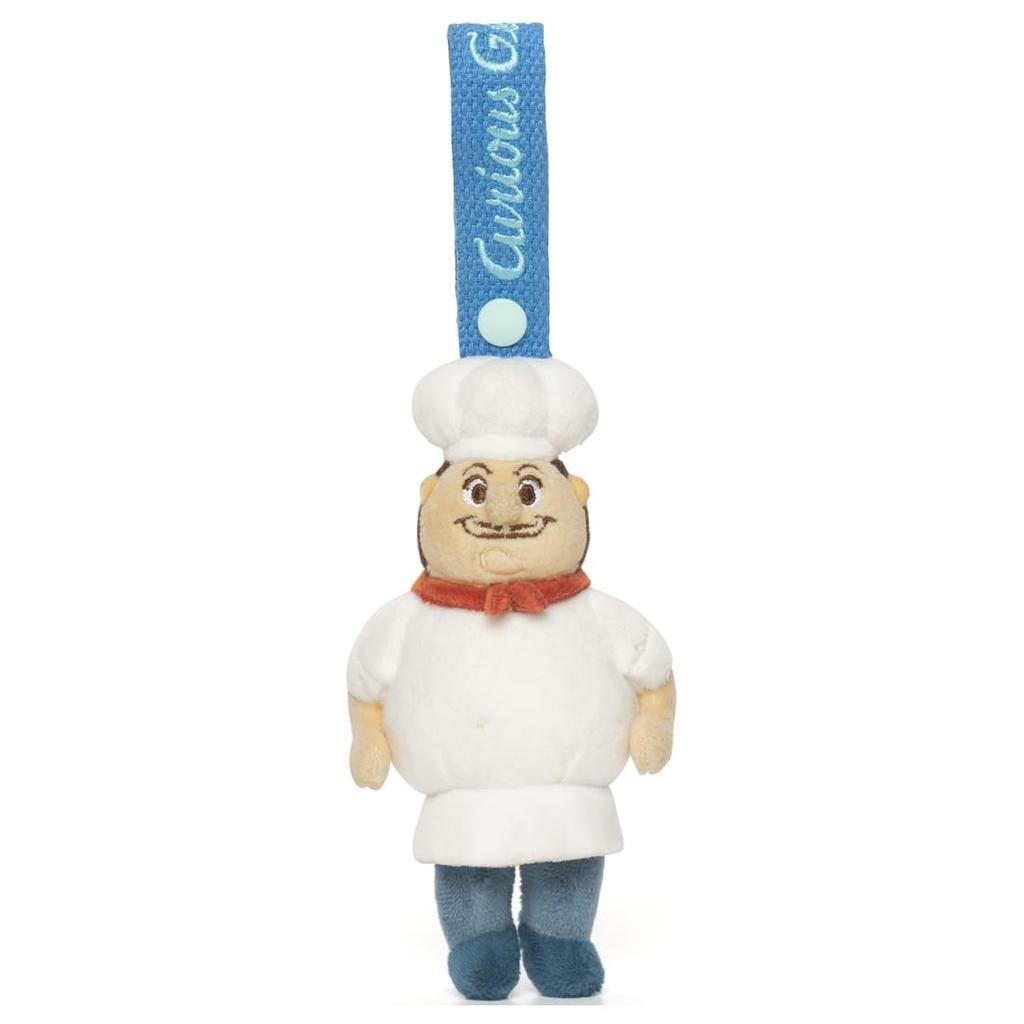 Takara Tomy Arts Curious George Plush Approximately 13cm Tall Mascot, Mr. Pisghetti,