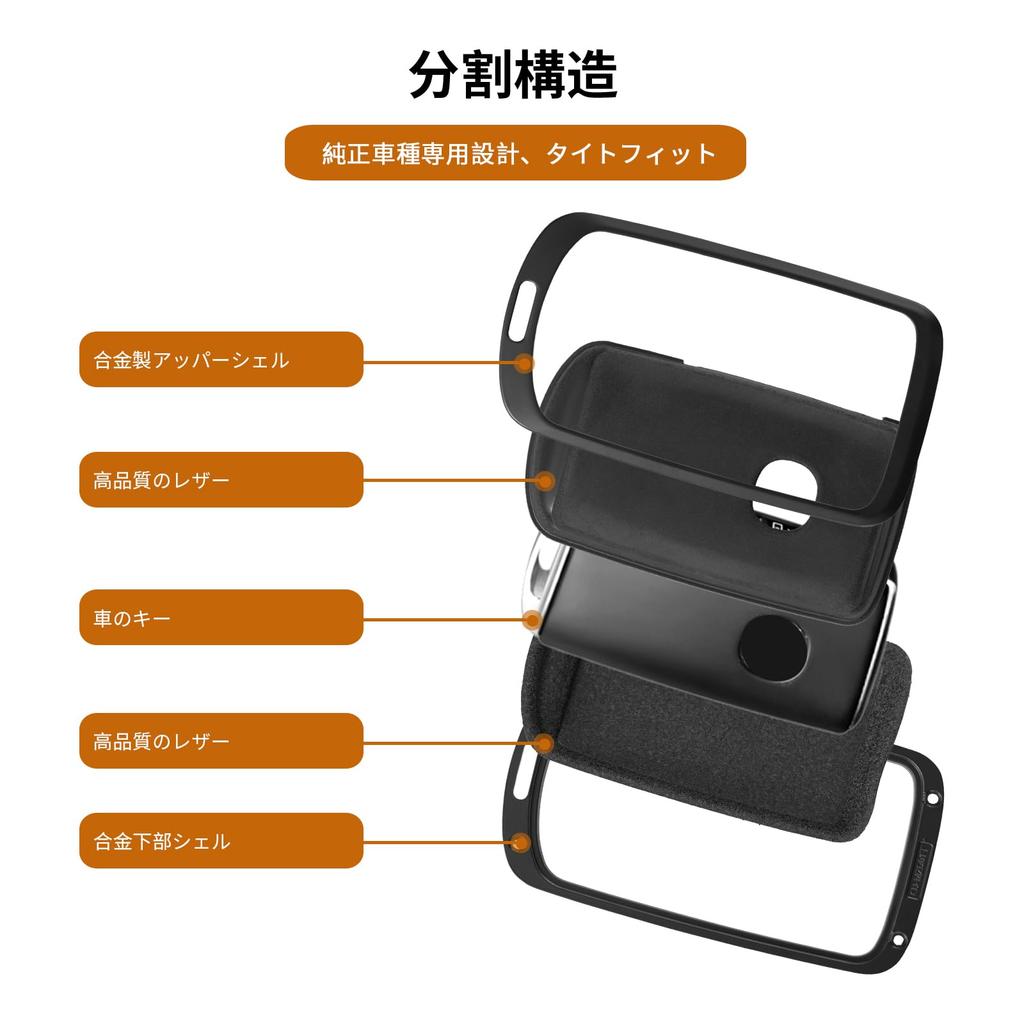 Key Fob Cover with Keychain 3 Buttons Smart Key Case for CX-3, CX8, CX5, CX30, MX30 MX60 (B3-black)