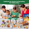 24pcs Christmas 3d Countdown Calendar Assembling Building Block Toy Set Gift 24 Building Block Accessories