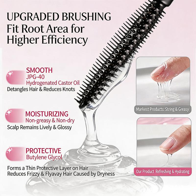 Hair Styling Stick Non Sticky Tames Frizz Improves Texture Defines Individual Strands for Quick Morning Routine 6g розовый