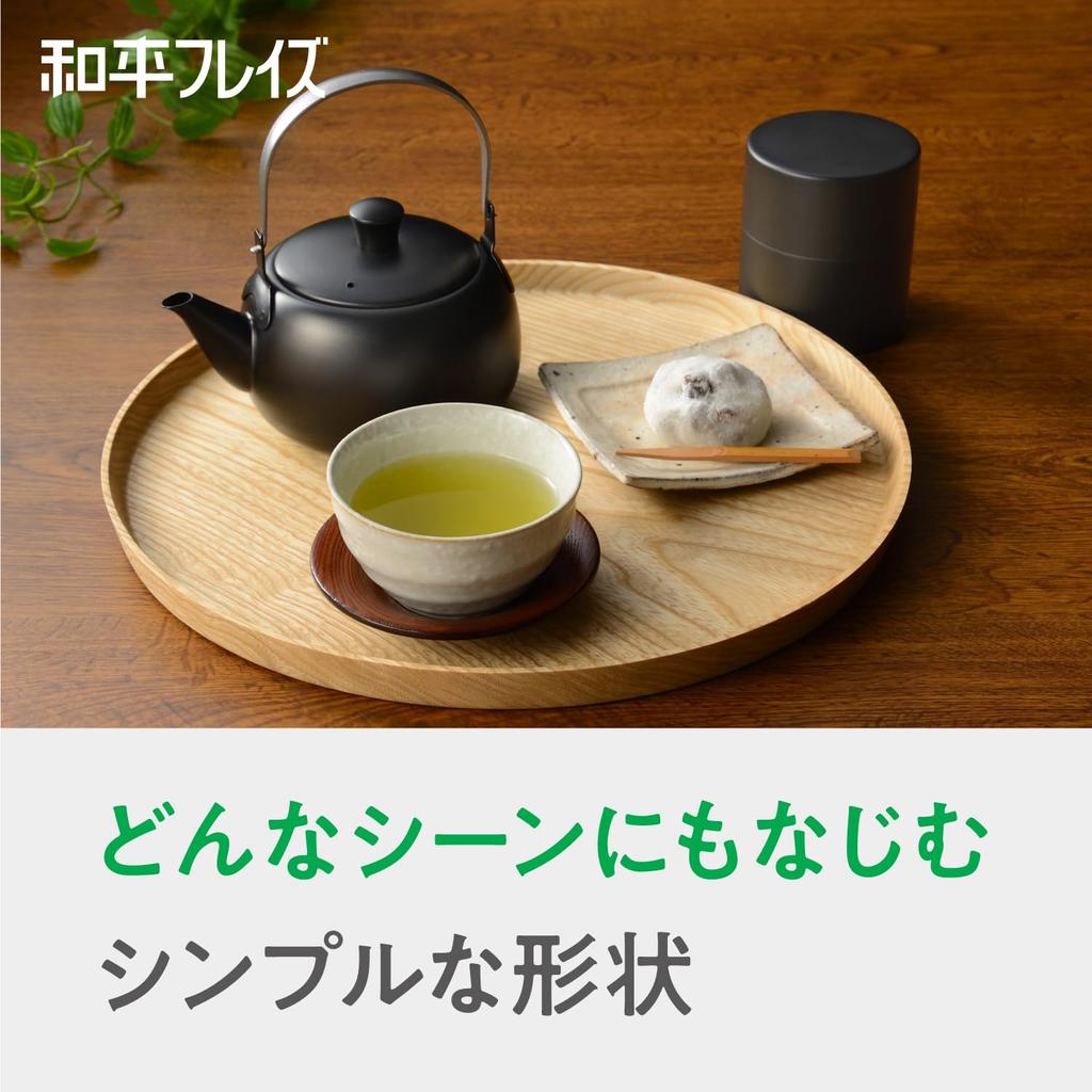 Wahei Freiz Stainless Steel Made in with Tea Strainer and Teapot, Japan, Tsubame-Sanjo, Unbreakable, Handle, Black, Tsubame-San, EM-083