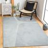 Tapis doux moderne motifs géométriques gris 160x230