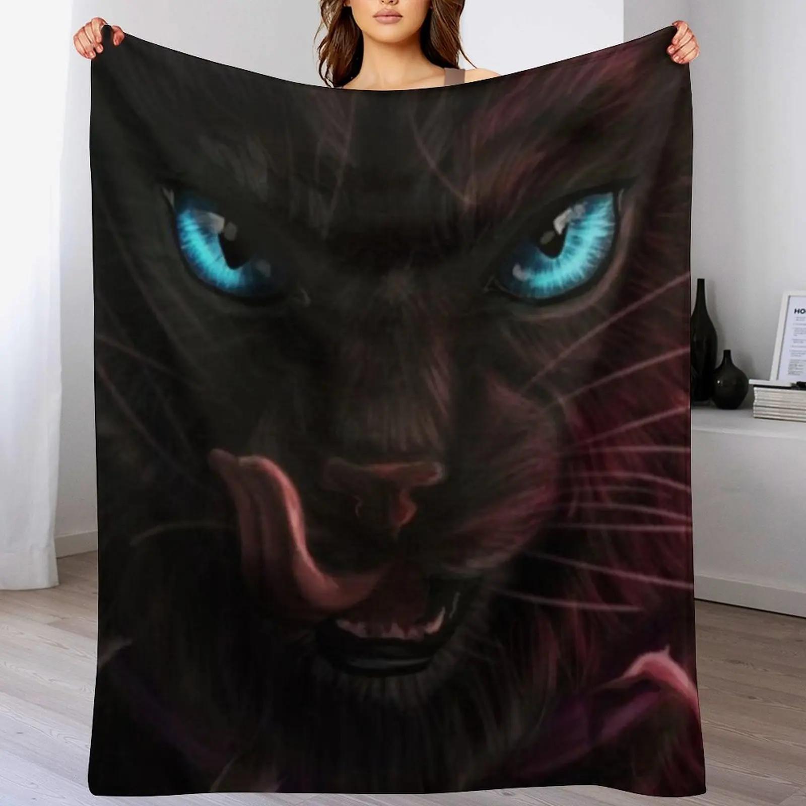 

Warrior Cat Scourge Throw Blanket Fade Resistant Durable Throw Blanket 102x76cm(40x30in)