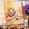 Majestic Lion Pearl Kit 5D DIY Round Rhinestone Art for Adults Relaxing Handmade Wall Decor National Day Gift Frameless