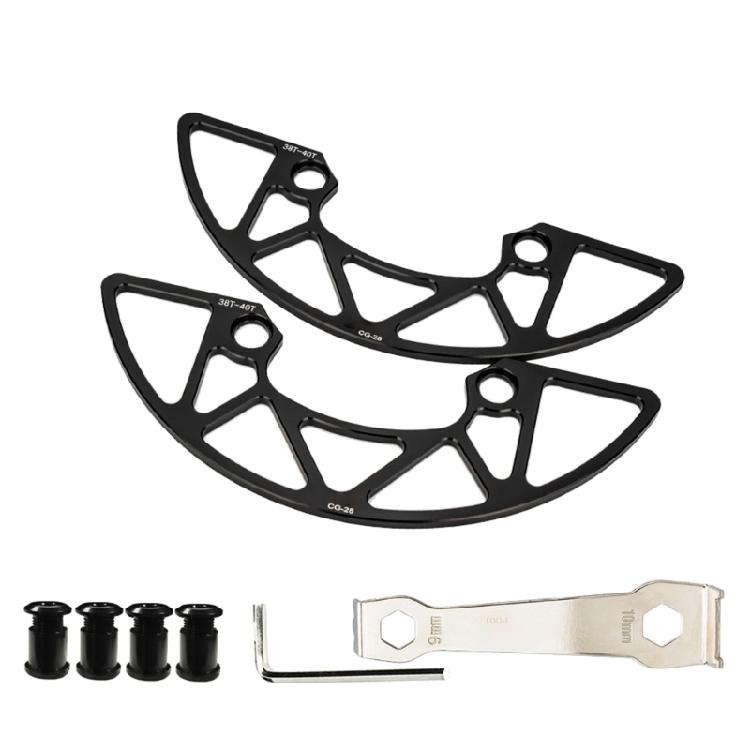 Mountain Bike Chain Rings Guard Bicycles Chainwheel Guard Cover Aluminum Alloy Chainring Protector Cover And Bolts