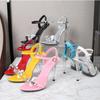 Women’s Sexy Heels Sandals 11cm High Fashion Heels Girls Shoe Slipper Candy Color Sandals