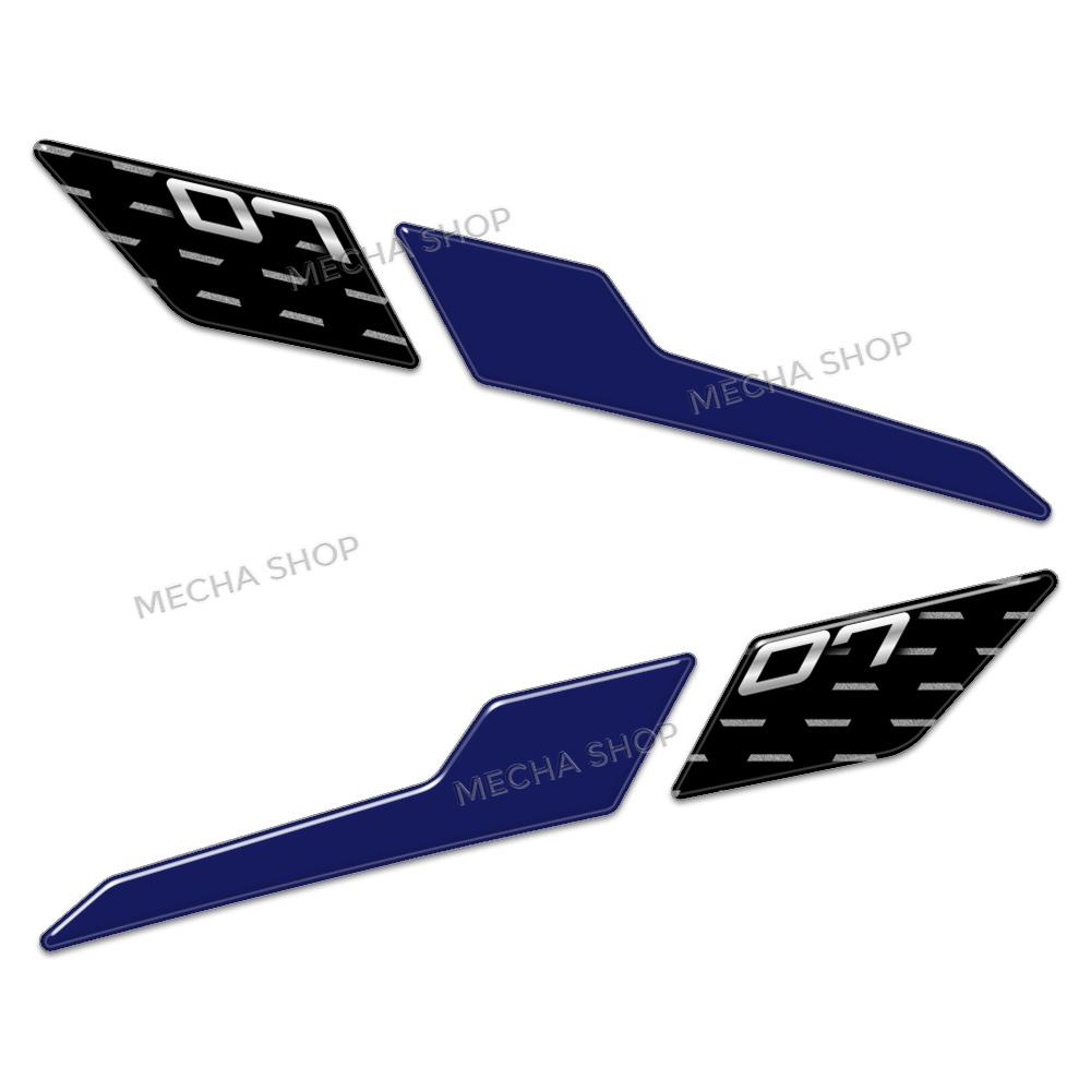 3D Resin Motorcycle Sticker Set Front Fairing Decals For MT-07 MT 07 MT07 2025 Tank Mat Decals