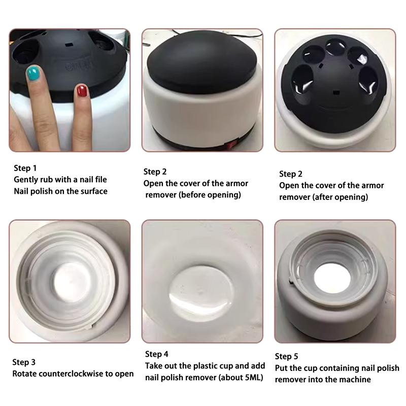 36W Dampf Gel Nagellackentferner Gel Polierentferner Elektrische Nagelverstärkungswerkzeuge Geeignet Für Nagelstudios Und Haushalt