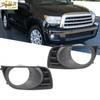 For 2008-2016 Toyota Sequoia Front Bumper Fog Light Lamp Grille Cover Bezel Pair