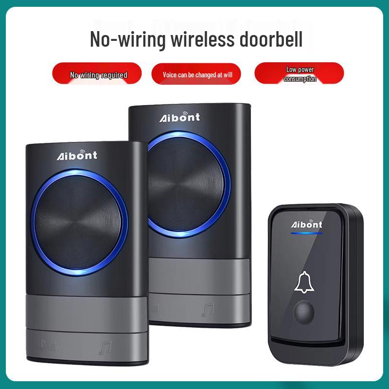 Home Wireless Doorbell with Dual Chimes, Long Range, Music, Senior-Friendly Remote & Voice Activation YB0101025
