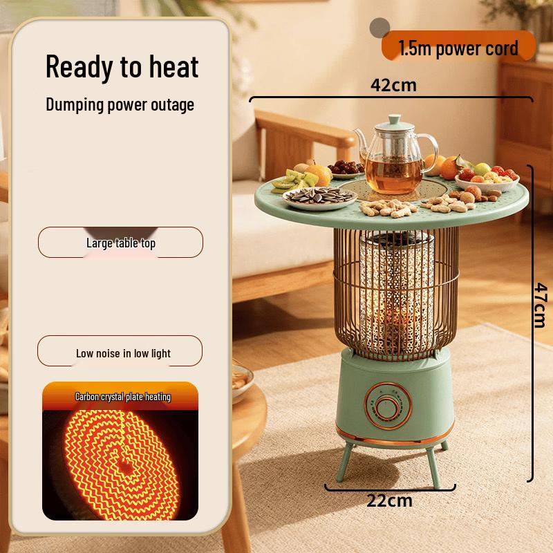 ZISIZ Birdcage Style Tea Stove Heater with Tabletop
