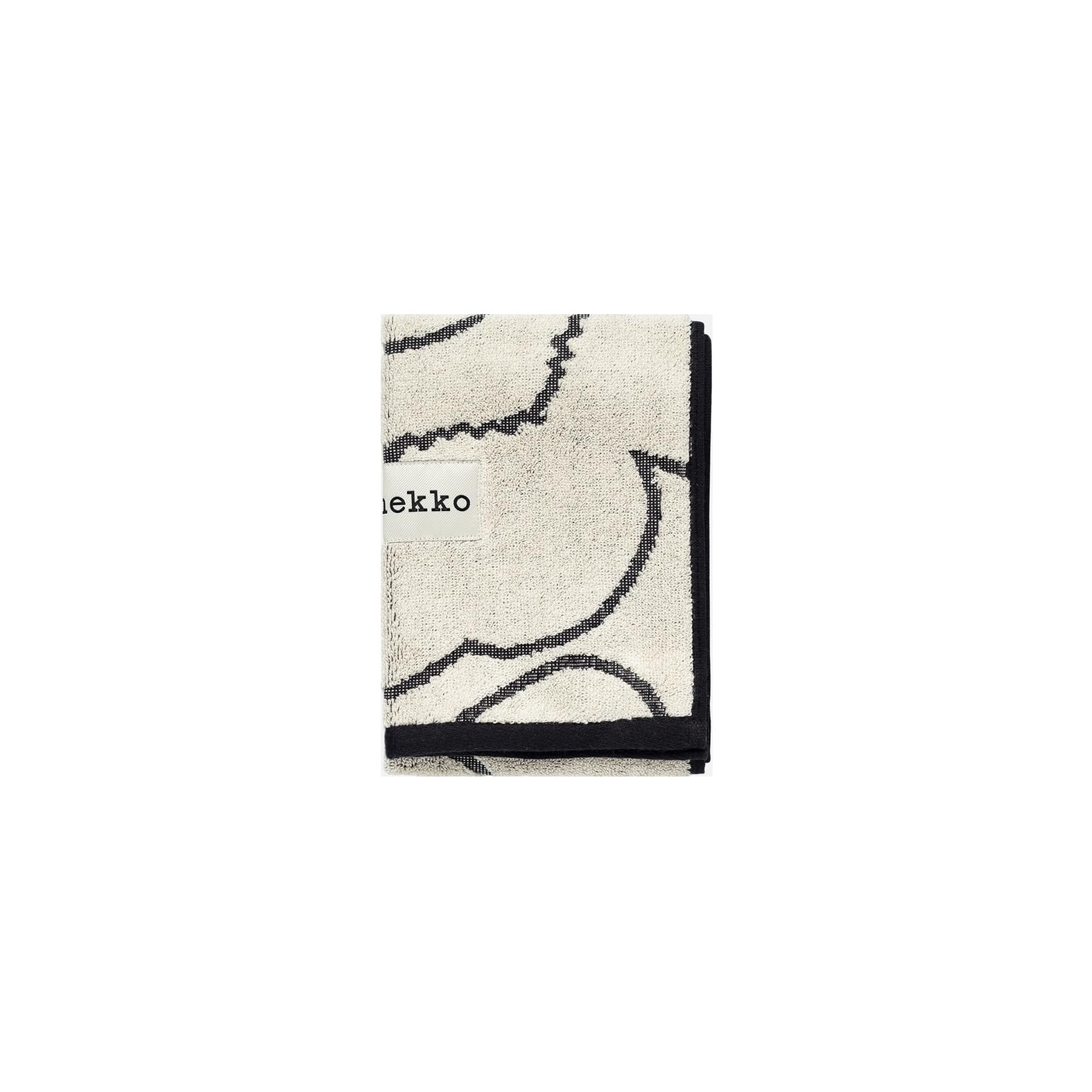 Гостевое полотенце Marimekko Piirto Unikko, Женское, 52_1_52249473798, Черный/Слоновая кость