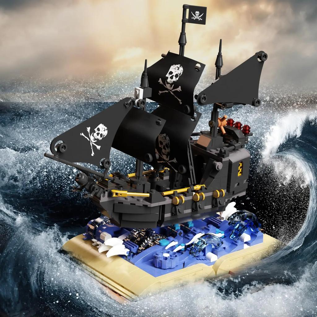 Pirates Ship Black Pearl Model 919PCS Building Block with Swing Function Model Set Creative Collection Toy for Movie Fans Kids