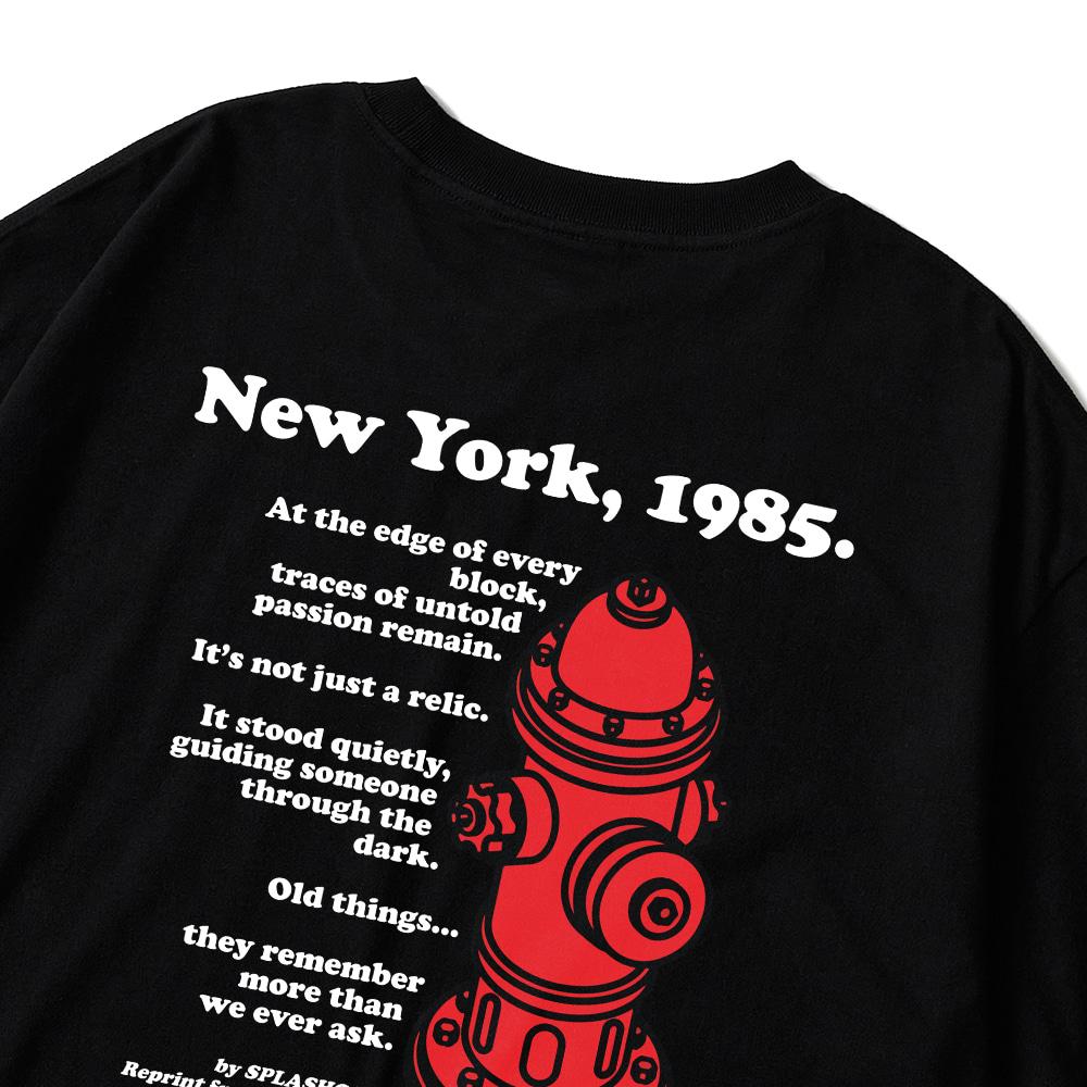 Seupeullaesikodeu Short Sleeve T-Shirt Black - New York 85