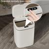12/14/16L Smart Trash Can with Lid Automatic Sensor Battery Operated Living Room Kitchen Bathroom Household Waste Rubbish Garbage Storage Bin