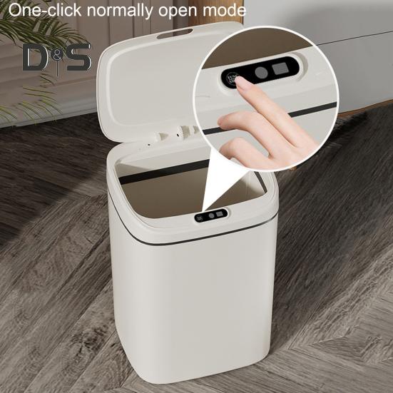12/14/16L Smart Trash Can with Lid Automatic Sensor Battery Operated Living Room Kitchen Bathroom Household Waste Rubbish Garbage Storage Bin